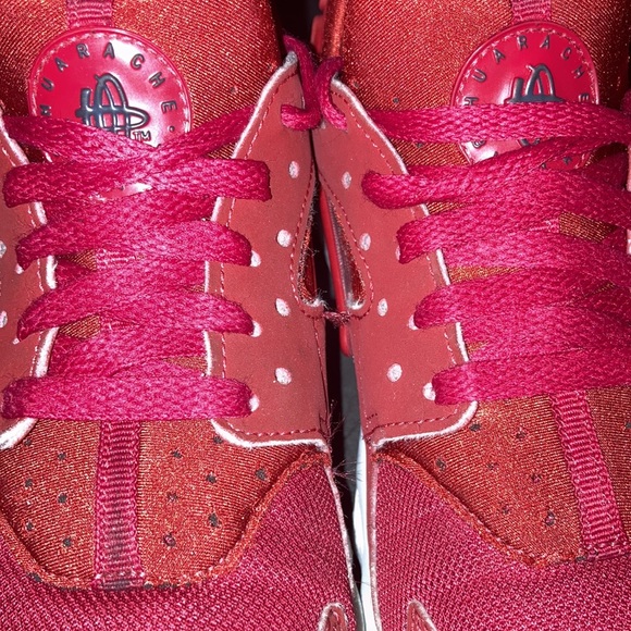 2 for $15 NIKE HUARACHE RUN (GS) 654275-604 GYM RED Big Kid’s Unisex Size 6 Y - Picture 4 of 12